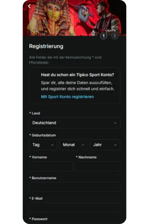 Registrierung