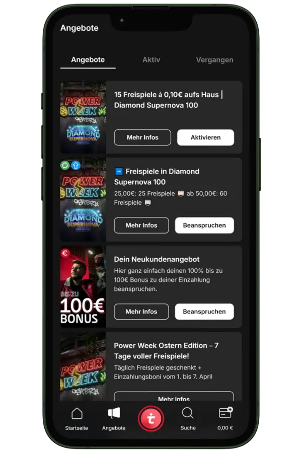 Tipico Casino Verfügbare Boni bei